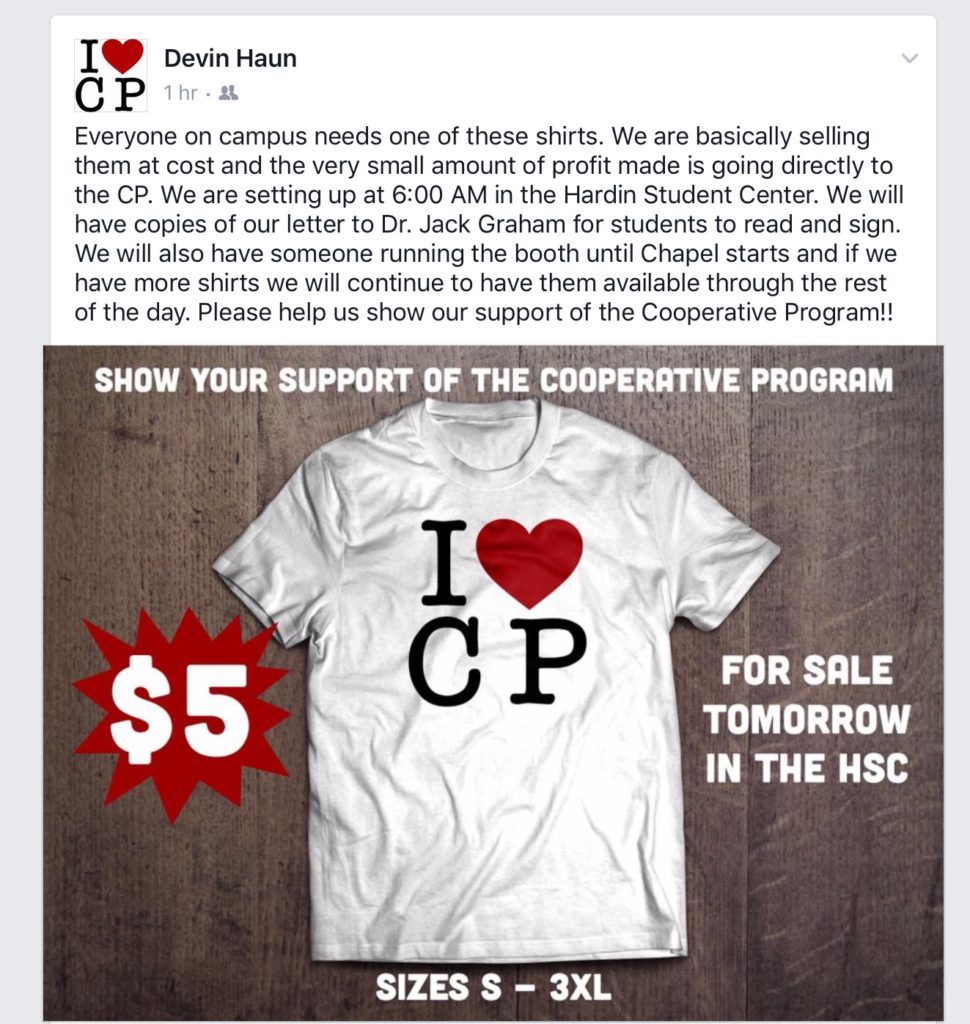 NOBTS Student T-shirts Available & Updates Throughout the Day — SBC Voices